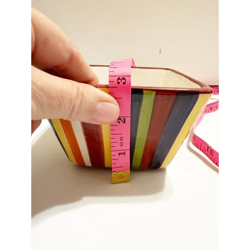 Pampered Chef Simple Additions Stripes 4 1/2 in. Bowl